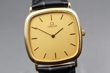 "As-is" Omega de Ville cal.1378 Square Gold 30mm Quartz Japan — Watch — resale