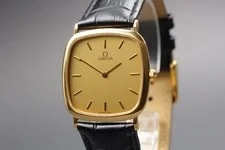 "As-is" Omega de Ville cal.1378 Square Gold 30mm Quartz Japan 2