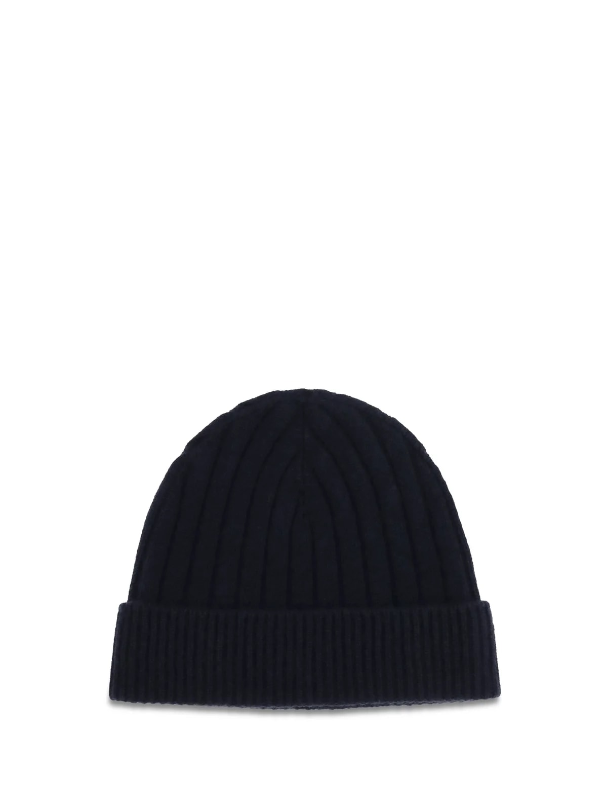 Kiton Ucpl003k0235l02 Ribbed With Logo Beanie — Ovis Aries Beanies 2