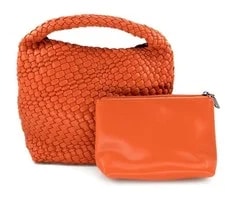 Woven — Woven Mini Hobo in OrangeBC Bags — Handbag — resale