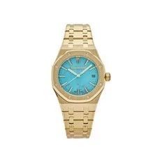 Audemars Piguet — Audemars Piguet Royal Oak Selfwinding 15550BA.OO.1356BA.01 Yellow Gold Blue — Watch — resale
