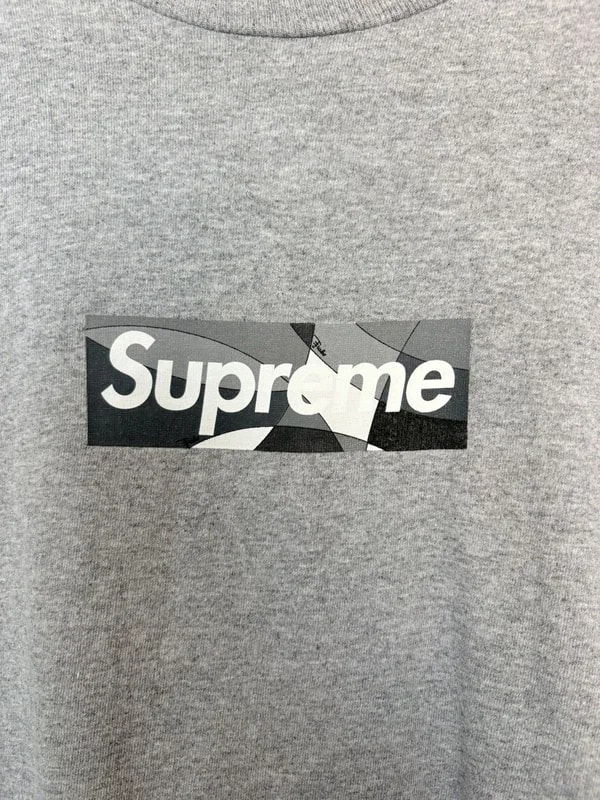 Supreme — Supreme Emilio Pucci Box Logo Tee Heather — streetwear — resale