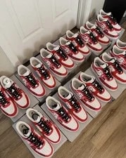 *1 of 12* Commissioned K-pop BTS Air Force 1’s - Baltimore 8/10 & 8/11/26 2