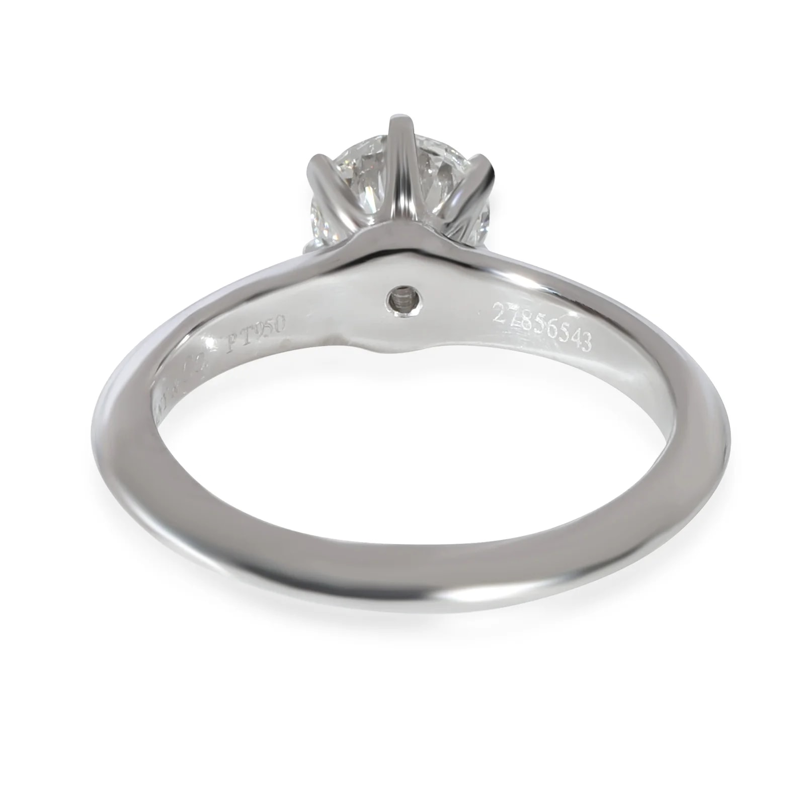 Tiffany & Co. 0.93 Ct Round Brilliant Engagement Ring 950 2