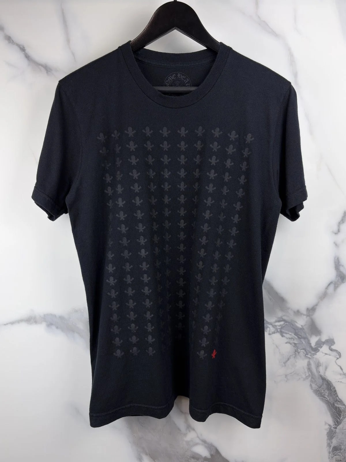 Chrome Hearts — Hearts All Over Foti Skull Logo Tshirt — streetwear — resale