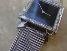 Audemars Piguet 18KW Gold, Eduard Wenger Cased, 26 Baguette Diamonds, 2.9 Carats 2