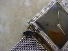 Audemars Piguet 18KW Gold, Eduard Wenger Cased, 26 Baguette Diamonds, 2.9 Carats 3