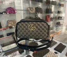 Gucci — Gucci GG Marmont Diagonal/GG Crossbody Small — Handbag — resale