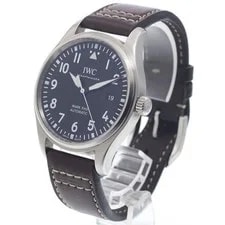 IWC Pilot Mark Xviii IW327001 40mm SS Black Dial Automatic Date #C4516 2