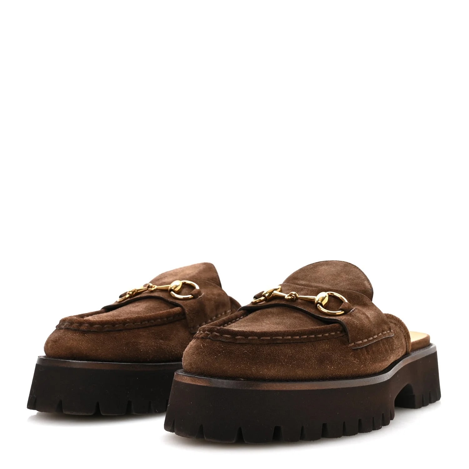 Horsebit Platform Mules 40 Washed 4