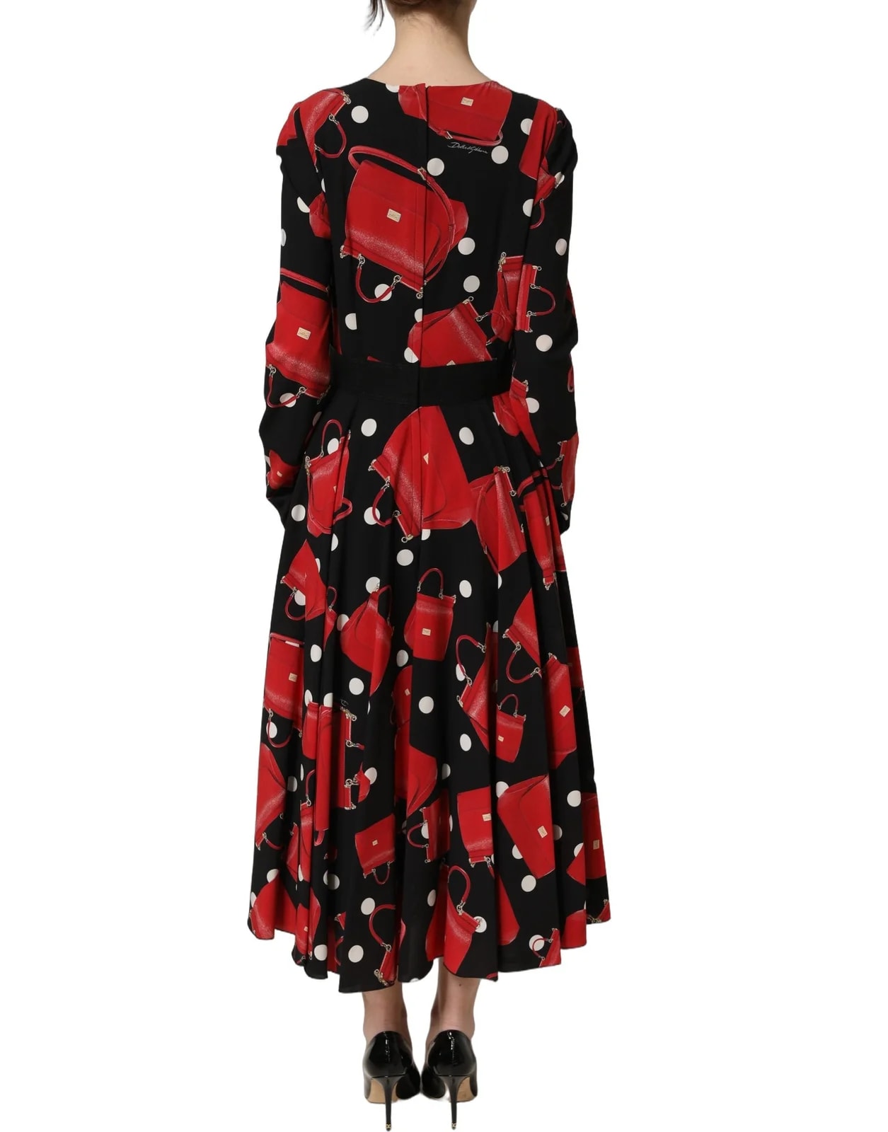 Dolce & Gabbana Print Long Sleeve Midi Dress 3