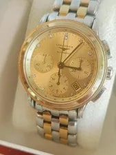 Longines Flagship L4.803.3 Gold Diamond Dial Auto 39mm 2
