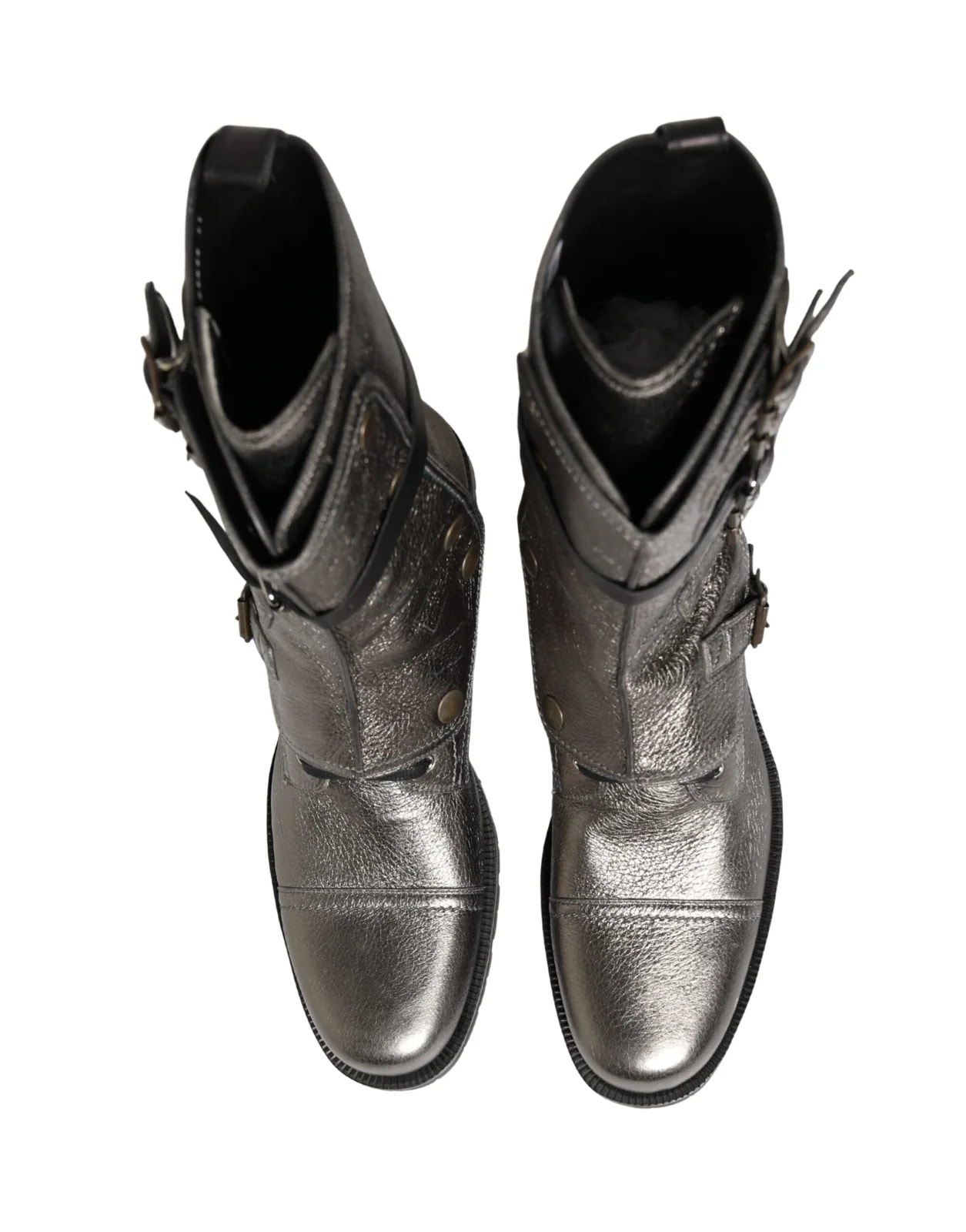 Dolce & Gabbana Metallic Buckle Combat 4
