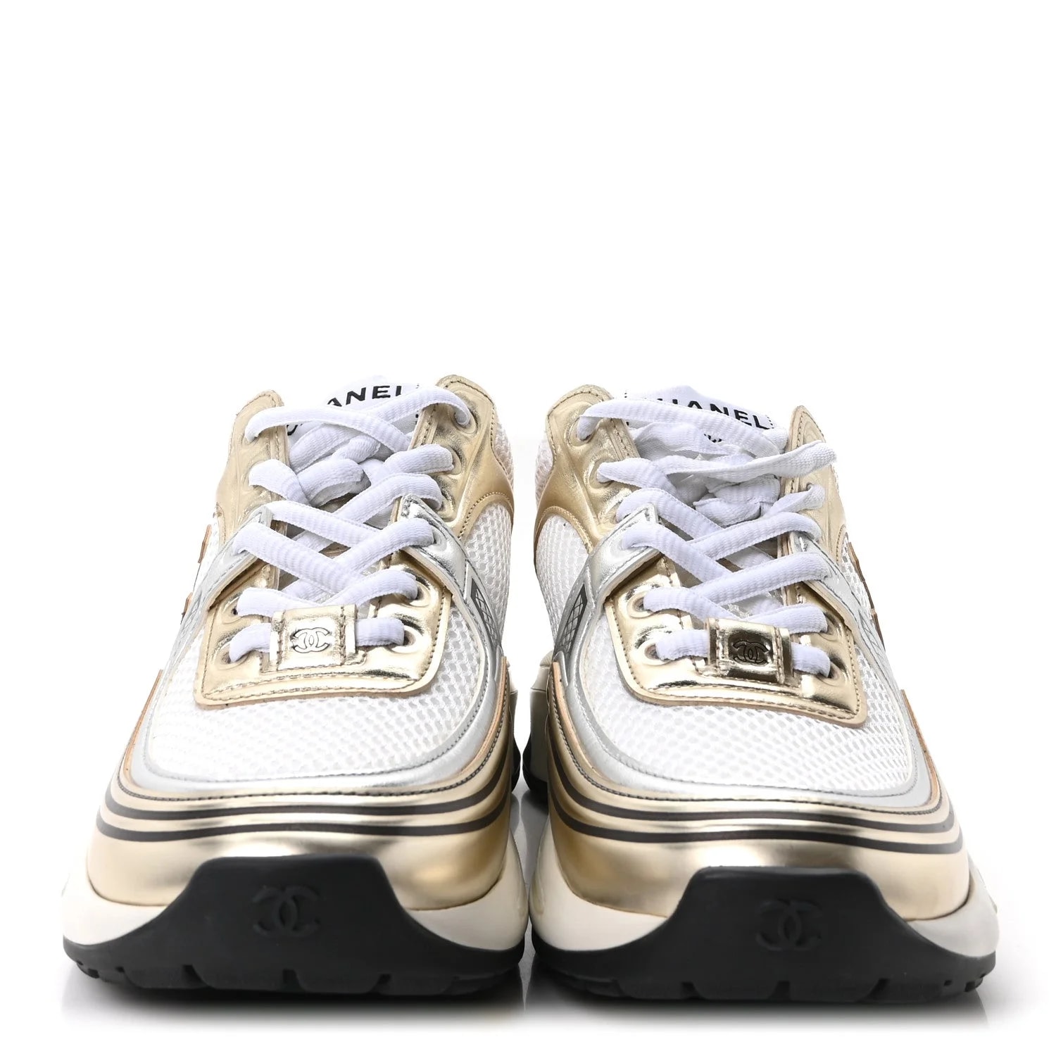 Fabric Laminated Stretch CC 36.5 White Gold 3