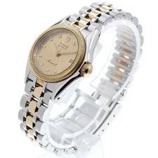 Tudor 15833 Monarch Date 10P Diamond Quartz Gold Ss/yellow Gold 2