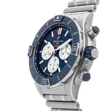 Breitling Super Chronomat B01 Steel Auto 44mm Blue Dial Bracelet AB0136161C1A1 2