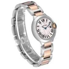 Cartier Ballon Bleu 28 Steel Rose Gold Pink MOP W6920034 4
