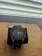 Omega X Swatch MoonSwatch Mission To the Moon SO33M100 Black Gray + Strap 4