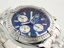 Breitling A1335611/C645 A13356 Chronomat Evolution Automatic Blue SS 4