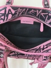Balenciaga Graffiti City Satchel Top Handle Adjustable Strap Mirror 4