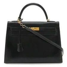 Hermès — Hermes Kelly 32 , External Stitching, , Bla... GZl1i6xh — Handbag — resale