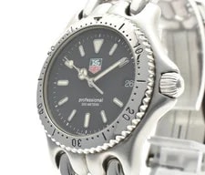 Tag Heuer — TAG Heuer S/el S99.313 200m Black Dial Silver Quartz — Watch — resale