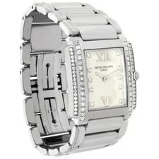 Patek Philippe Twenty 4 18k White Gold Diamond Case and Dial 4910/20G 25mm 3