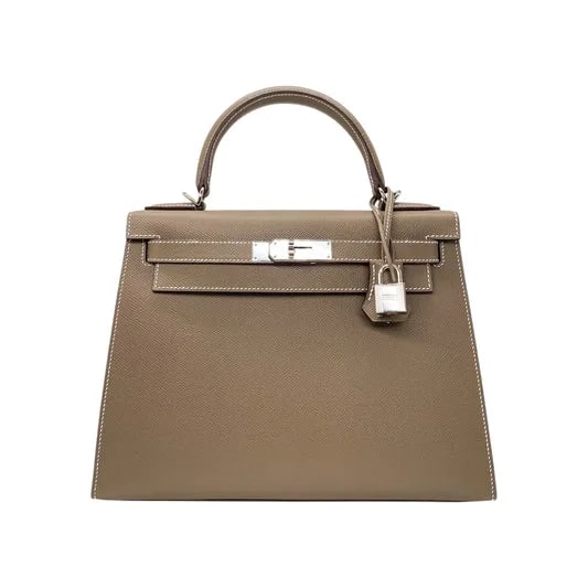 Hermès — Hermes Kelly 28 Etoupe Palladium Hardware — Handbag — resale
