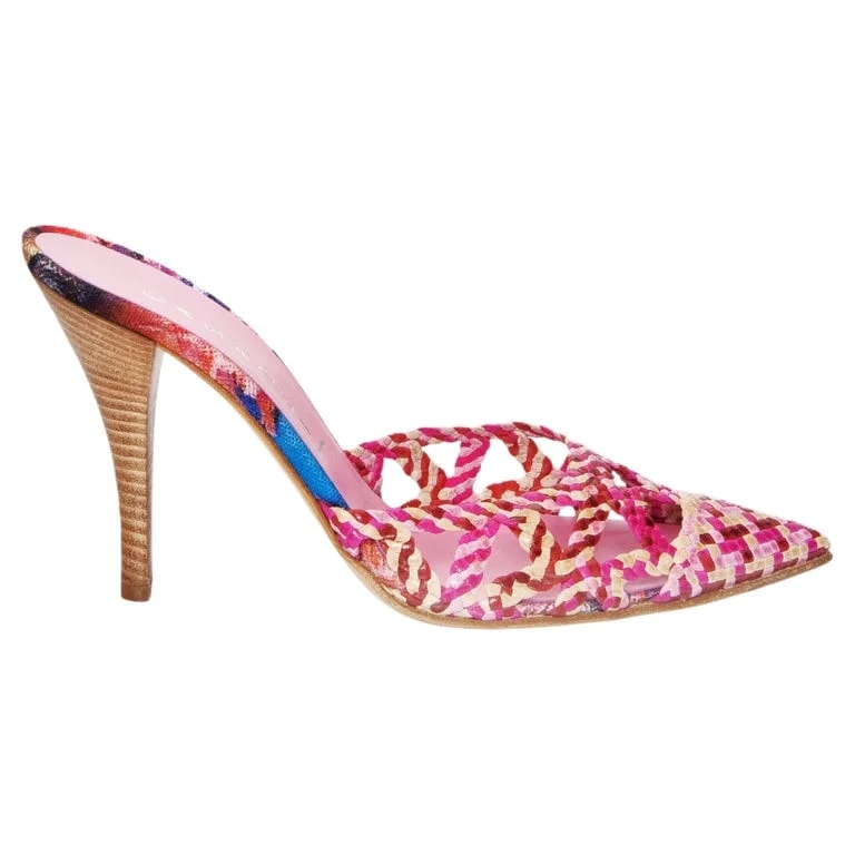 Casadei — Casadei Woven Mules — Designer Shoe — deal