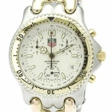 Tag Heuer — TAG Heuer Sel Chronograph Gold Plated Stainless Steel From Japan — Watch — resale