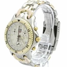 TAG Heuer Sel Chronograph Gold Plated Stainless Steel From Japan 2