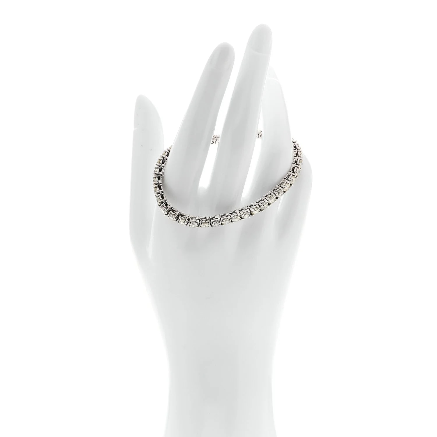14K White Gold 7.42ctw Tennis 2