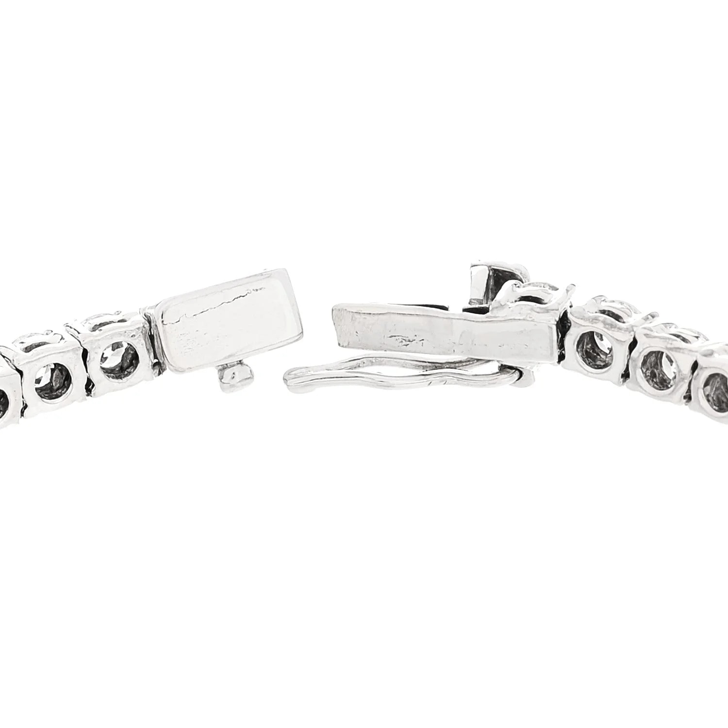 14K White Gold 7.42ctw Tennis 4