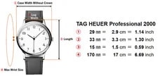 [EXC+5 W/ Paper] TAG Heuer Professional 2000 WK1310-0 Black Quartz 2