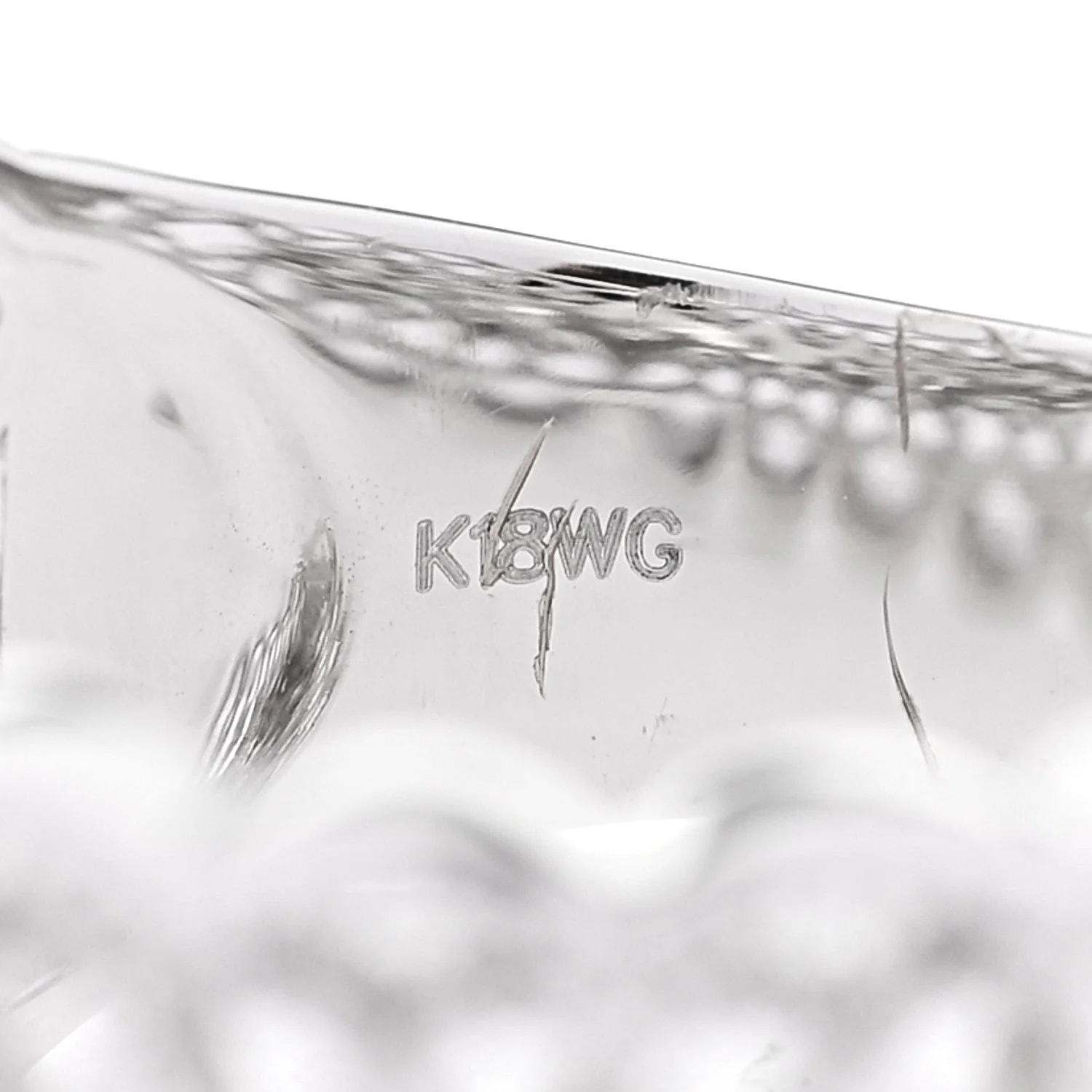 18K White Gold .35ctw Milgrain Band 53 6.25 4