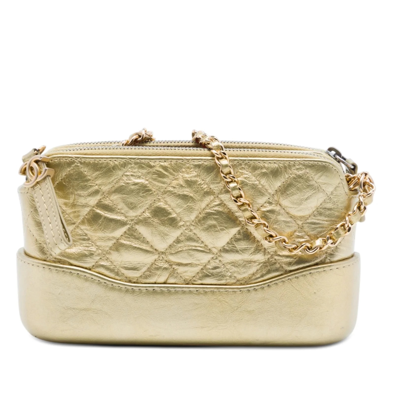 Chanel — Metallic Aged Gabrielle With Chain — Handbag — resale