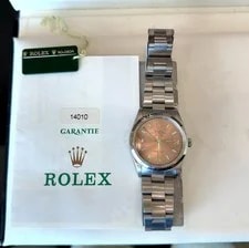 Rolex Air-King 14000 Salmon Dial With Papers 4