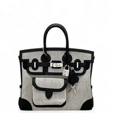 Hermes Cargo Birkin 25 89 Noir 01 Swift (zz073026a1r) 2
