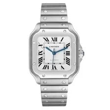 Cartier Santos Silver Dial Medium Steel WSSA0029 Box Card 2