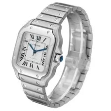 Cartier Santos Silver Dial Medium Steel WSSA0029 Box Card 3