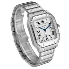 Cartier Santos Silver Dial Medium Steel WSSA0029 Box Card 4
