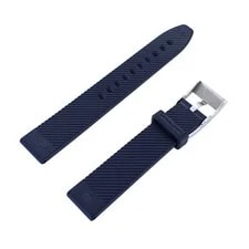 Breitling Genuine Navy Rubber Strap 18mm With Buckle for From Japan 2