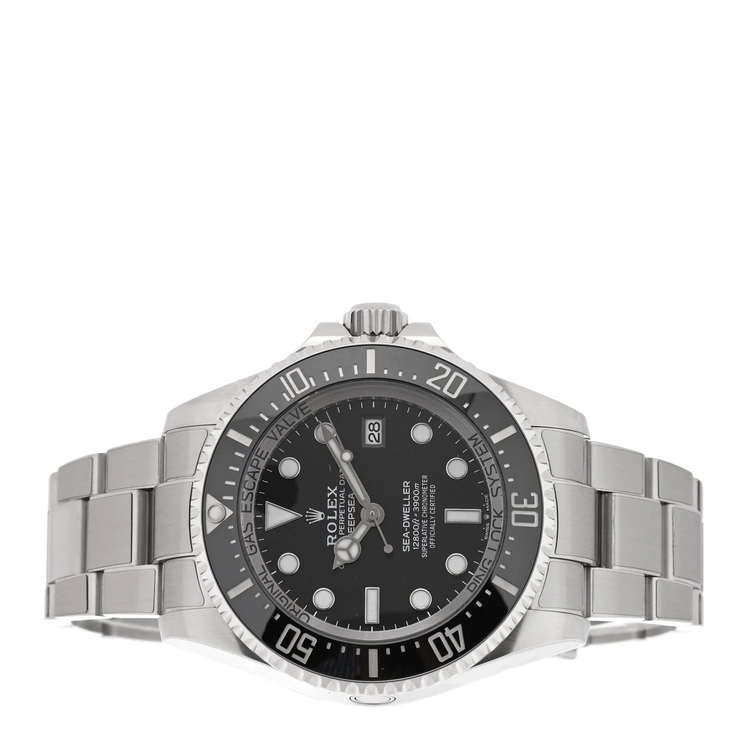 Stainless Steel 44mm Oyster Perpetual Date Sea-Dweller Deepsea Intense Black 136660 2
