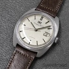 IWC Schaffhausen R819AD 1970 Stainless Steel Original Dial Leather 4