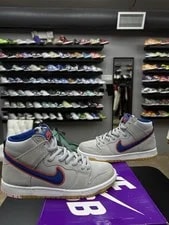 Authentic DH7155 001 Nike SB Dunk High New York Mets ’s Size 8 🔥 2