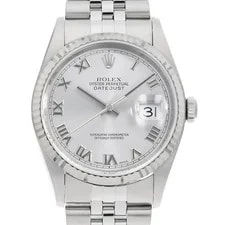 Rolex — Rolex Datejust 16234 Silver Rome K Number Second Hand — Watch — resale