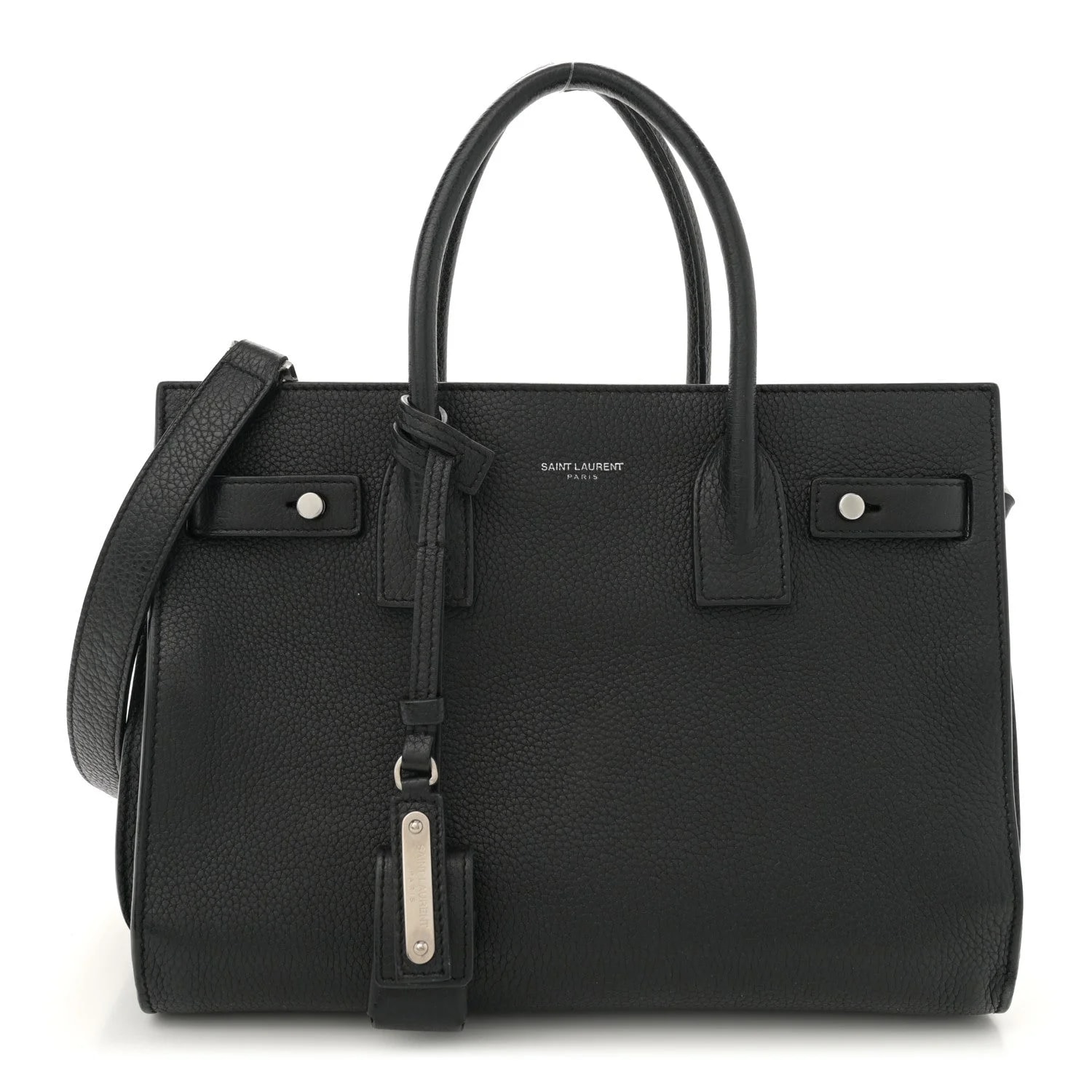 Saint Laurent — Grained Baby Sac de Jour Souple — Handbag — resale