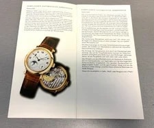 Original Factory 5054 Patek Philippe Instruction Manual - Printed IN German 3