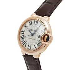 Cartier Ballon Bleu W6920097 33mm Pink Gold Silver #WW10943 2