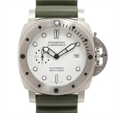 Panerai — Panerai Submersible Kualanta Quatro PAM01226 SS & Rubber AT White Dial — Watch — resale